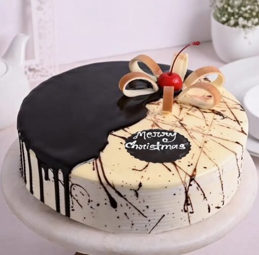 Delicious Lip Smacking Chocolate Vanilla Cake – A flavorful combination of chocolate and vanilla layers.
