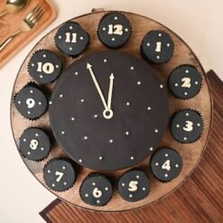 New Year Chocolate Clock Cake – A festive and delicious chocolate cake perfect for New Year’s Eve celebrations.