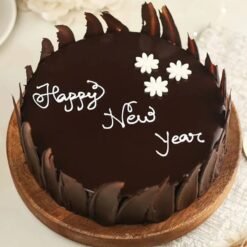 Round Chocolate Cake for New Year – Rich, Moist, and Festive Dessert.