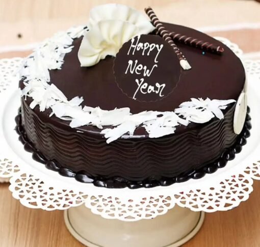 New Year Chocolate Truffle Cake – A Decadent Dessert for Your Celebration.