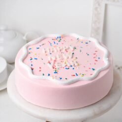 Vanilla New Year Cake – A Bright and Tasty Treat for Your Celebration.