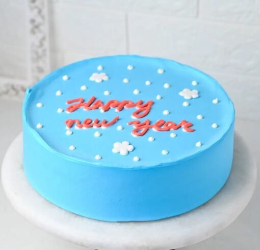 Festive Round Chocolate Cake – The Ideal New Year Dessert for Every Celebration.