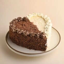 Heart Shape Double Delight Cake – Two-layer cake for anniversaries and romantic celebrations