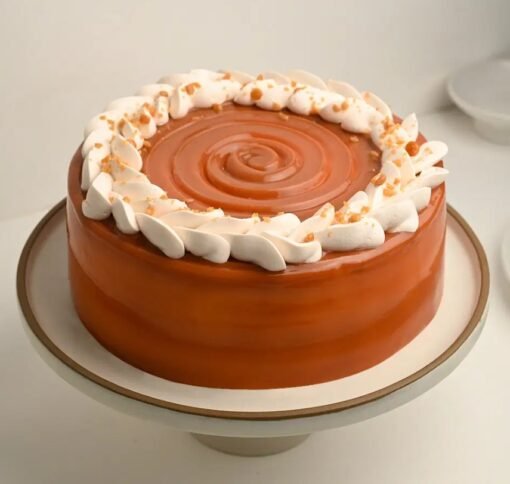 Golden Butterscotch Cake with a luscious caramel glaze for a sweet treat