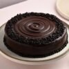 Delicious Choco Chip Truffle Cake – moist chocolate cake with truffle filling and chocolate chips