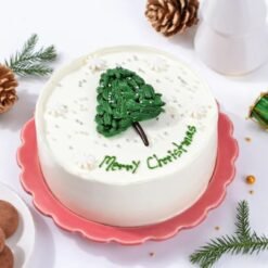 Festive Cheer Christmas Tree Cream Cake – A delicious holiday dessert with creamy filling.