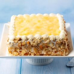 Tropical Fresh Cream Pineapple Cake – A sweet and creamy dessert perfect for celebrations.