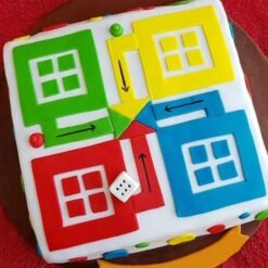 Playful Ludo Cake – A Sweet and Colorful Cake for Special Celebrations