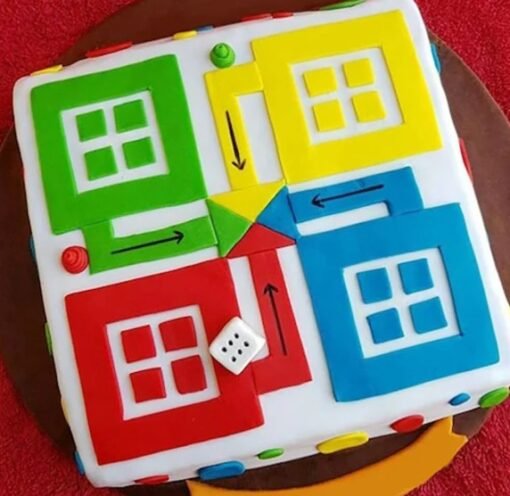 Playful Ludo Cake – A Sweet and Colorful Cake for Special Celebrations