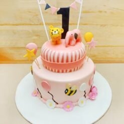 Pink First Birthday Cake for Girls – Perfect for a Baby’s First Celebration