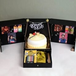 Pineapple Birthday Surprise Box with unique tropical gifts for celebrations.