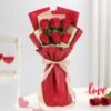 A stunning bouquet of fresh roses, evoking love and beautiful memories.
