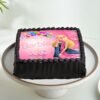 Party Barbie Cake decorated with vibrant colors, Barbie doll details, and a fun celebration theme.