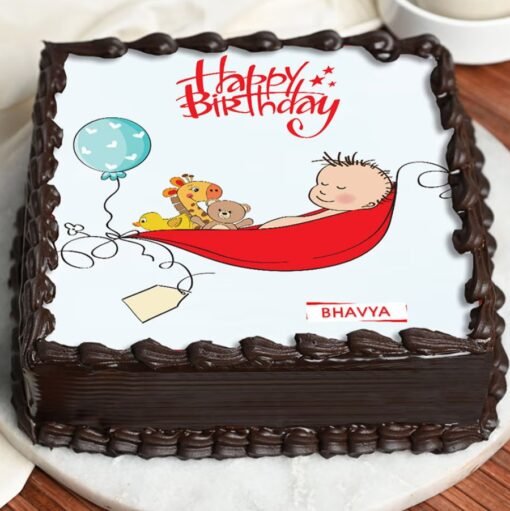 Adorable Snuggle Time Cake with baby-themed design, perfect for baby showers and first celebrations.