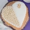 Promise Rings Heart Cake — heart-shaped cake decorated with rings and romantic elements for special celebrations.
