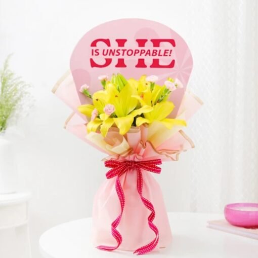 Harmonious Bloom Ensemble – an elegant bouquet featuring a perfect balance of fresh flowers, radiating charm, warmth, and beauty for every occasion.
