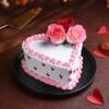 Little Hearts and Roses Valentine's Day Cake — heart-themed cake with roses, perfect for romantic celebrations.