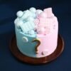 Peekaboo Pastels baby shower cake with soft pastel colors and adorable baby-themed decorations.