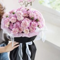 Mom's Serene Blooms Bouquet — elegant floral arrangement with pastel blooms, designed to celebrate love, serenity, and special moments with Mom.
