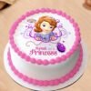 Princess Dream Cake with royal decorations, pastel colors, and crown topper for a magical birthday celebration.