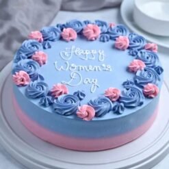 Strawberry Women’s Day Cake – a luscious strawberry-flavored cake with elegant design, perfect for celebrating Women’s Day in a sweet and thoughtful way.