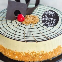 Butterscotch Women’s Day Cake – a deliciously creamy dessert with a rich butterscotch flavor, ideal for Women’s Day celebrations.