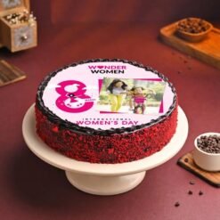 Celebrate Women Photo Cake – a custom photo cake designed to honor inspiring women, perfect for Women’s Day celebrations.