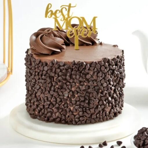 Choco Truffle Mom Cake — decadent chocolate truffle cake with elegant decorations, specially crafted for Mother’s Day.