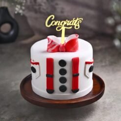 Congratulations Cake with elegant decorations, perfect for celebrating success, promotions, graduations, and special achievements.