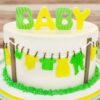 Fun 'N' All Baby Shower Cake — colorful baby shower-themed cake decorated with cute baby elements, perfect for joyful celebrations.