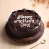 Happy Mother’s Day Chocolate Truffle Cake — rich, glossy chocolate cake with a festive Mother’s Day message and elegant design.