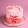 Love For Mother Every Slice Cake — elegant Mother’s Day cake with floral decorations and a heartfelt message topper.
