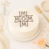 Mom Love Crossword Cake — a customized crossword-themed cake with loving words and a heartfelt Mother’s Day message.