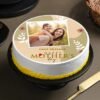 Moments with Mom Photo Cake — customizable cake featuring a special photo and elegant decorations, ideal for celebrating Mother's Day.