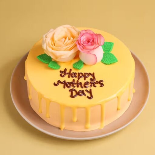 Mother’s Day Blooming Bright Cake — a vibrant cake decorated with bright floral accents, perfect for celebrating Mother’s Day.