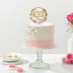 Pearls of Love For Mother Cake — sophisticated cake decorated with edible pearls and floral accents, perfect for Mother’s Day.