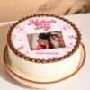 Photo Cake for Mother’s Day — customized cake with edible photo print, floral decorations, and a heartfelt Mother’s Day message.