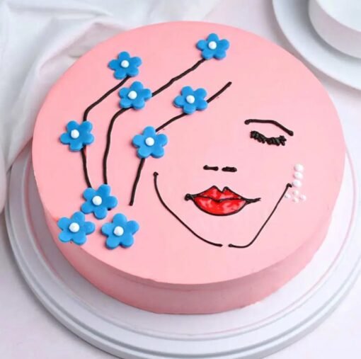 Red Velvet Women's Day Cake – a decadent red velvet cake crafted to celebrate the elegance, beauty, and strength of women.