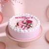 Rosy Glow Women's Day Cake – a delicate pink-themed cake representing beauty, warmth, and admiration, perfect for honoring women.