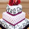 Three Tier Celebration Cake with exquisite decoration and layers of delicious flavors for special events.