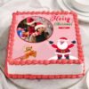 Christmas Smiles Photo Cake with customizable festive design.