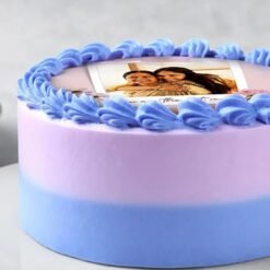 Mother’s Day Chocolate Photo Cake with edible image and rich chocolate frosting.