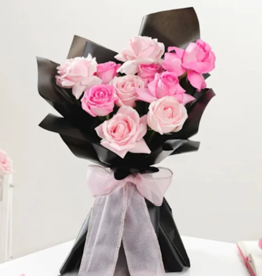 Elegant bouquet of red roses symbolizing timeless love