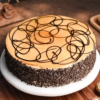 Chocolate espresso cake with mocha layers and frosting