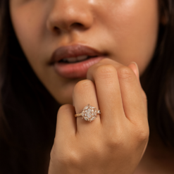 Anti-Tarnish Golden Blossom Cluster Ring